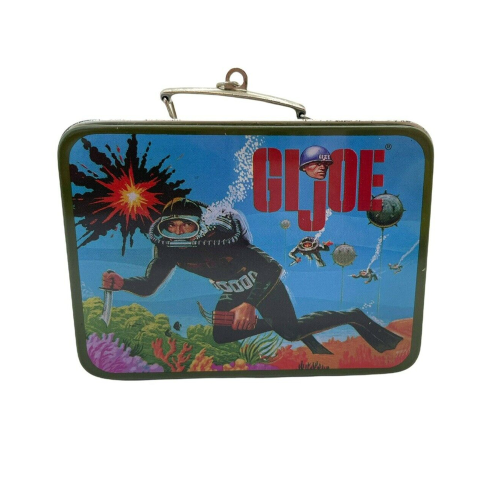 2002 Hallmark Keepsake Ornament "G.I JOE" Lunchbox Set Pressed Tin New in Box - Picture 3 of 8
